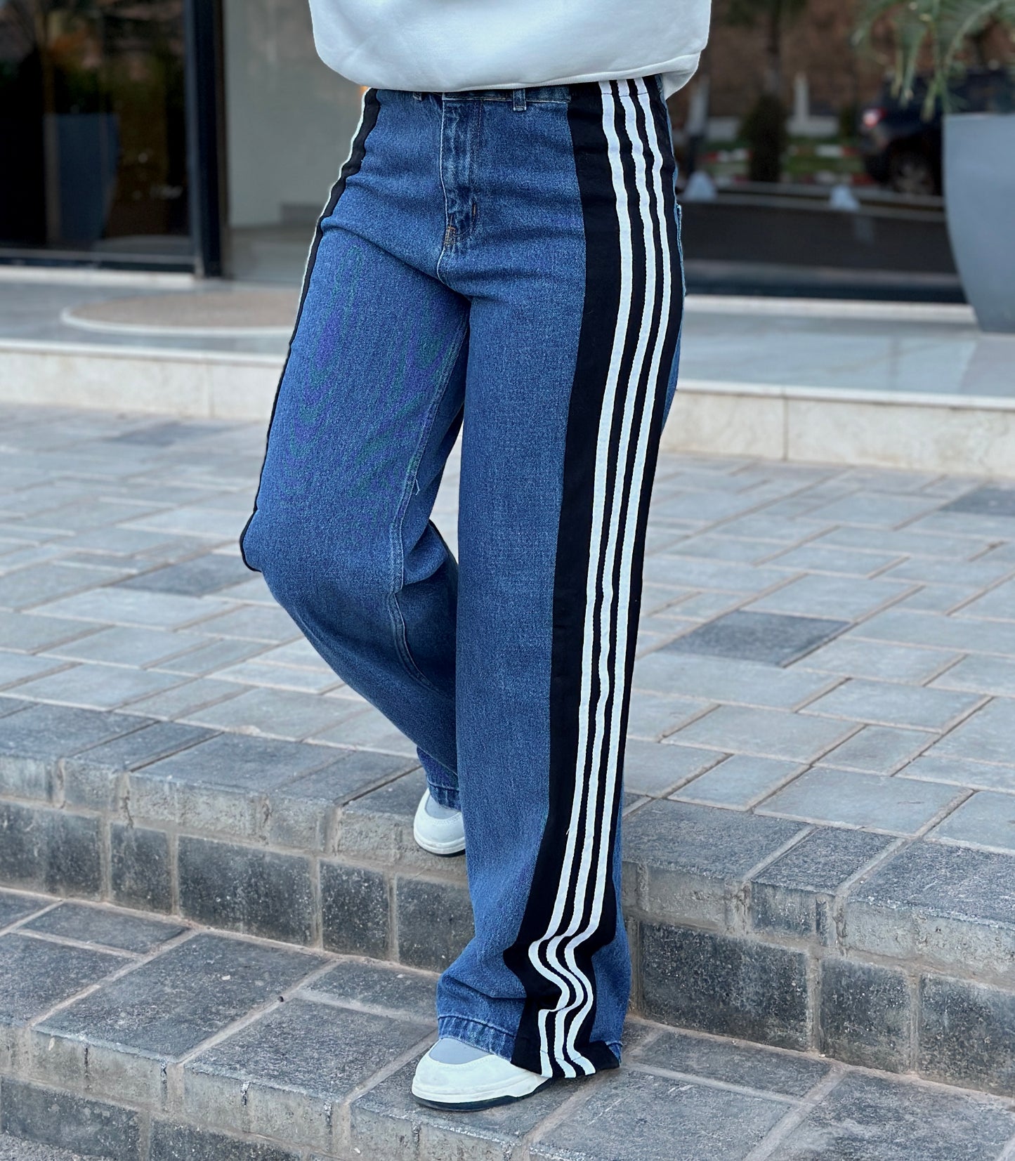 Baggy pants à bandes